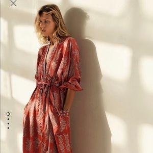$99 Zara Printed Silk Kimono